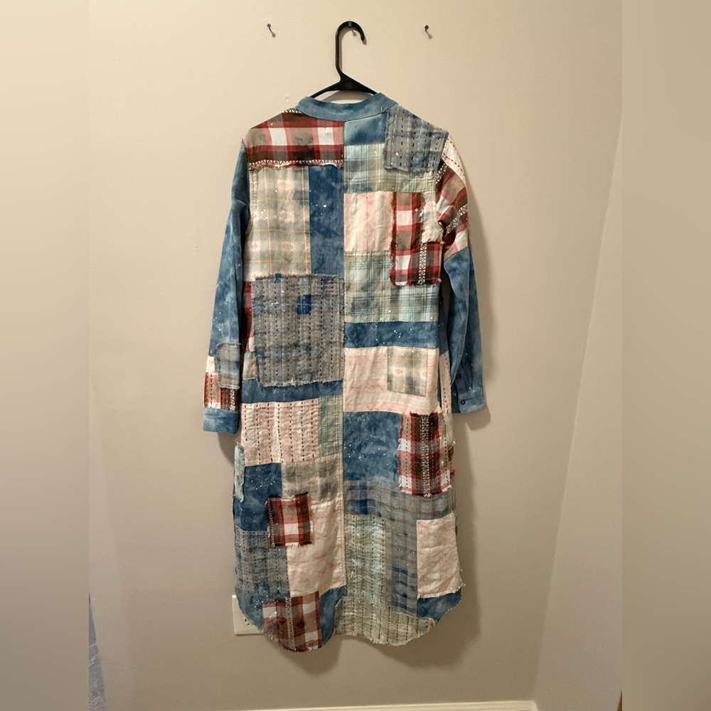 We The‎ Free Multicolor Patchwork long coat NWT - image 2